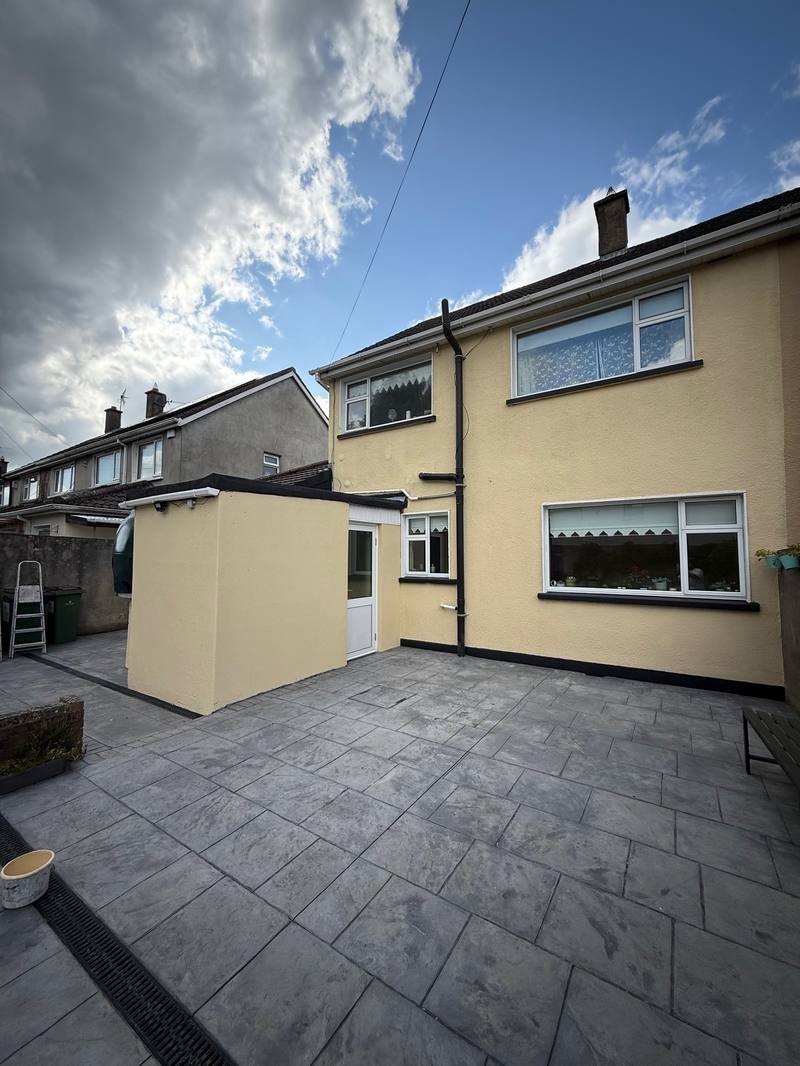 House exterior after painting